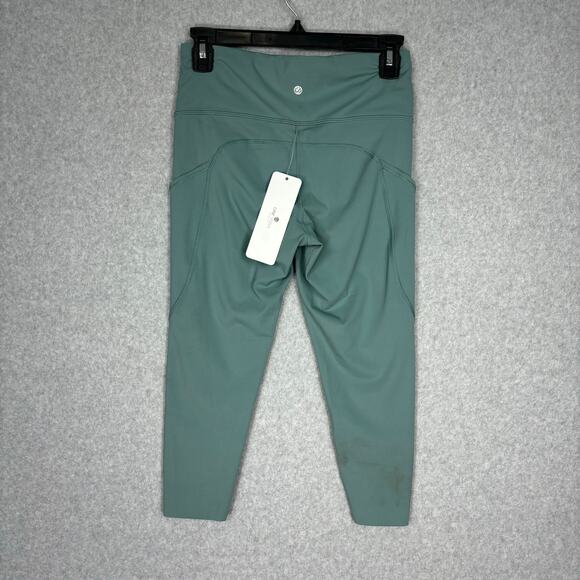 CRZ Yoga Leggings Womens Small Green Sports Capris Pockets Active Lounge READ - Picture 7 of 14